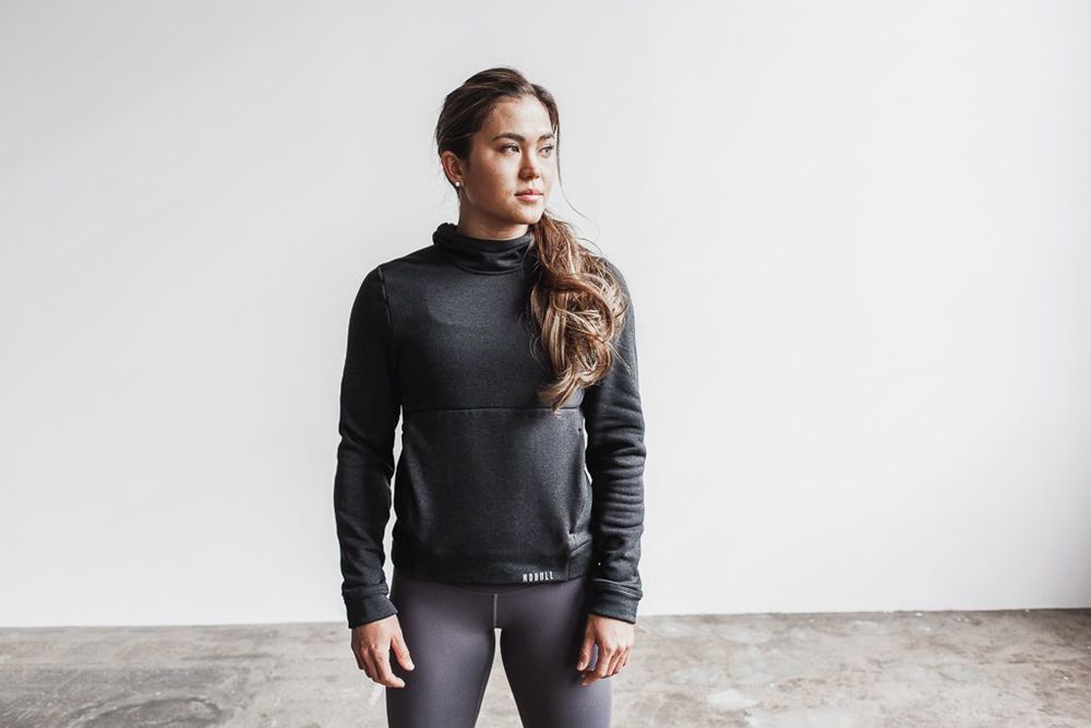 Sweat À Capuche NOBULL Femme Grise - NOBULL Performance Pullover,France (3891-QEMSN)